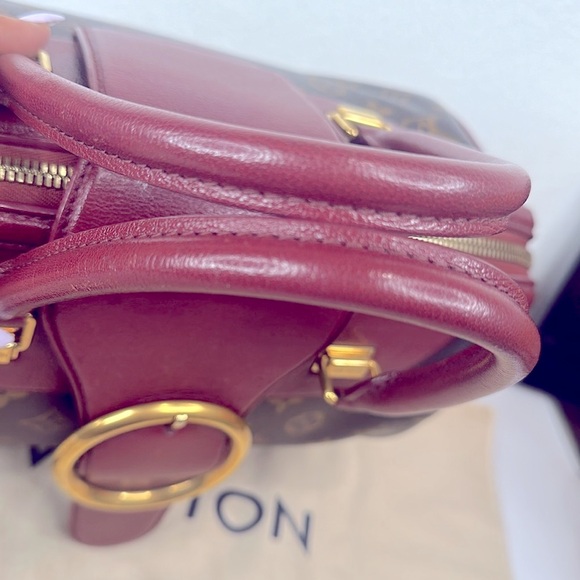 LV24 Louis Vuitton Bordeaux Monogram limited edition golden arrow speedy bag. - Picture 5 of 11